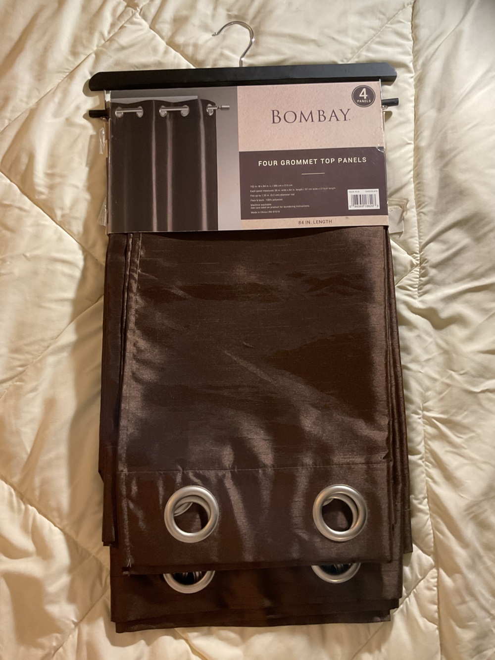 NWT Bombay Four Grommet Top Panel Curtains